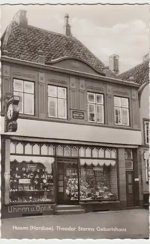 (93876) Foto AK Husum, Theodor Storms Geburtshaus, nach 1945