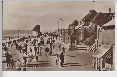 (90813) Foto AK Westerland auf Sylt, Kuranlagen, 1920/30er