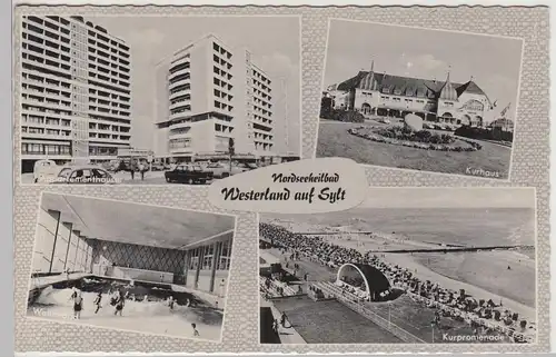(90809) Foto AK Westerland auf Sylt, Mehrbildkarte nach 1945