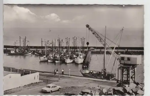 (90773) Foto AK Nordseebad Hörnum a. Sylt, Fischerhafen nach 1945