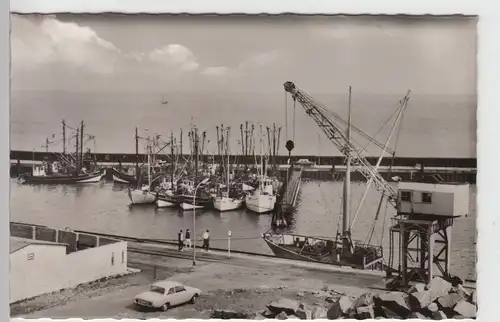 (90770) Foto AK Nordseebad Hörnum a. Sylt, Fischerhafen nach 1945
