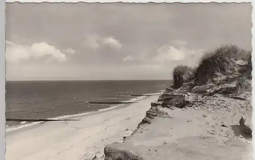 (90763) Foto AK Nordseebad Kampen a. Sylt, Am Roten Kliff, nach 1945