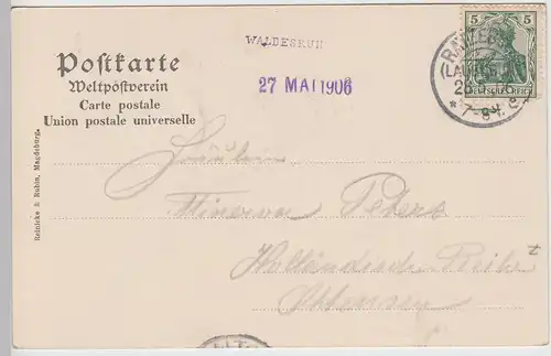 (90299) AK Ratzeburg, Lauenburg, Waldesruh 1906