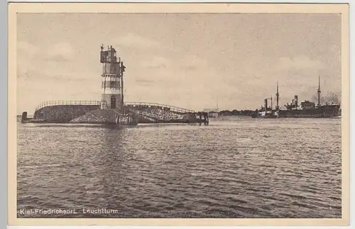 (85316) AK Kiel Friedrichsort, Leuchtturm, vor 1945