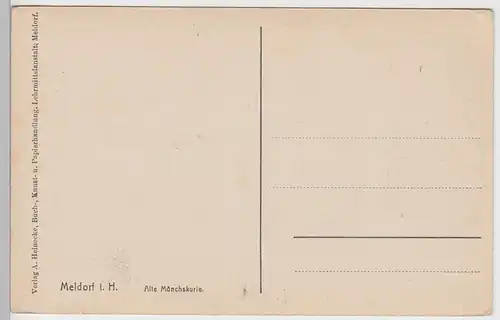 (85238) AK Meldorf, Alte Mönchskurie, vor 1920