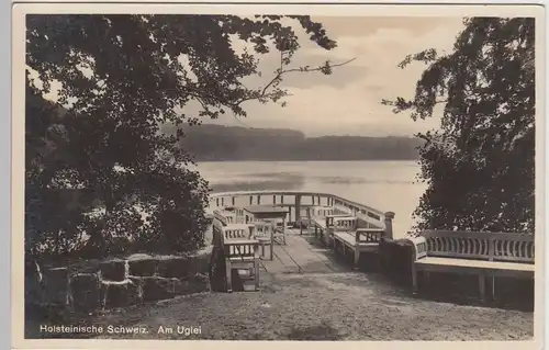 (84702) Foto AK Am Ugleisee, Holsteinische Schweiz, 1931