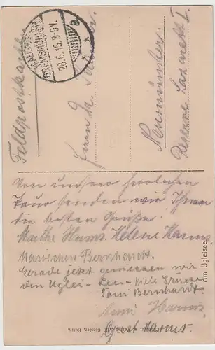 (79522) AK Ugleisee, Feldpost 1915