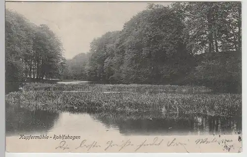 (79086) AK Kupfermühle Rohlfshagen, 1905