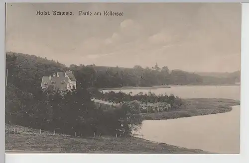 (78244) AK Partie am Kellersee, Holsteinische Schweiz, 1917