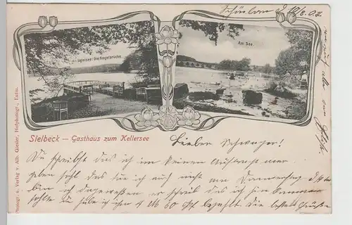 (76749) AK Sielbeck, Gasthaus zum Kellersee, 1904