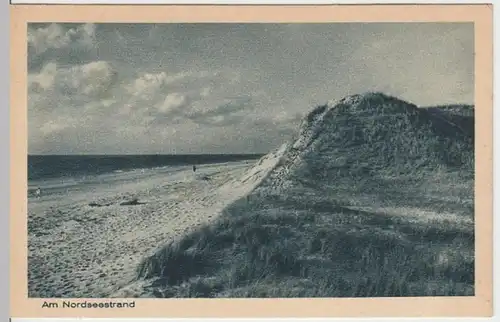 (7575) AK Norddorf, Amrum, Strand, vor 1945