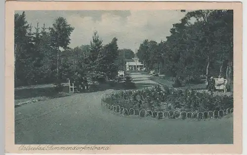 (74092) AK Ostseebad Timmendorferstrand, Partie im Park vor 1945