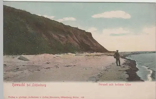 (74079) AK Howacht bei Lütjenburg, Strand mit hohem Ufer, bis 1905