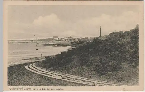 (72653) AK Ostseebad Laboe, Blick von den Gründen, vor 1945