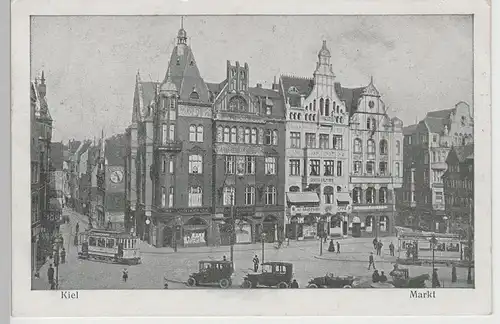 (71588) AK Kiel, Markt , Feldpost 1916