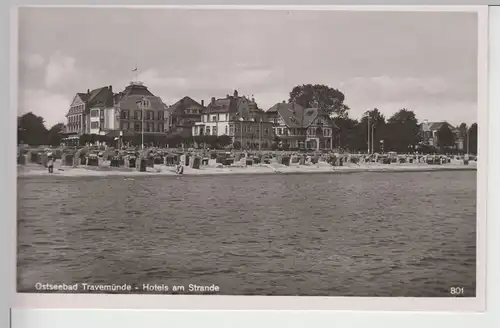 (68225) Foto AK Ostseebad Travemünde, Hotels am Strande