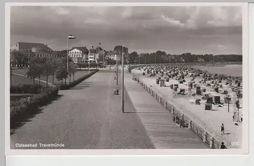 (68222) Foto AK Ostseebad Travemünde, Strandpromenade