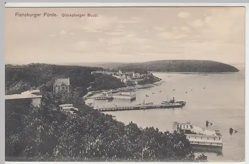 (57939) AK Flensburger Förde, Glücksburger Bucht, 1910er