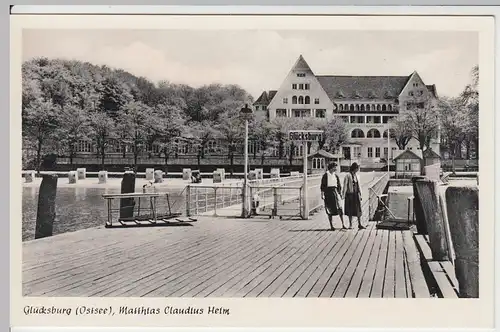 (57927) AK Glücksburg, Ostsee, Matthias Claudius Heim, ab 1953