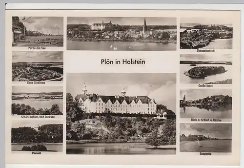 (57554) Foto AK Plön, Schloss, See, Mehrbild