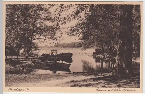 (57474) AK Ratzeburg, Fischerei mit Gr. See, Römnitz, Boote, vor 1945