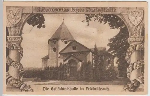(5692) AK Friedrichsruh, Aumühle, Bismarck-Mausoleum, vor 1945