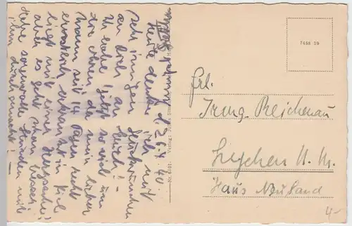 (48672) AK Eutin, Holst., Stadtbucht, St. Michaelis Kirche 1940