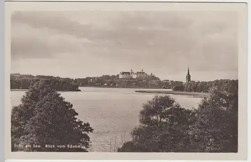 (46576) Foto AK Plön am See, Blick vom Edeberg vor 1945