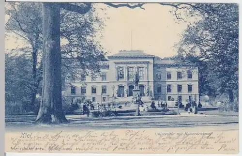 (4657) AK Kiel, Universität mit Kaiserdenkmal 1900