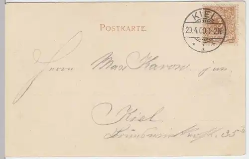 (4657) AK Kiel, Universität mit Kaiserdenkmal 1900