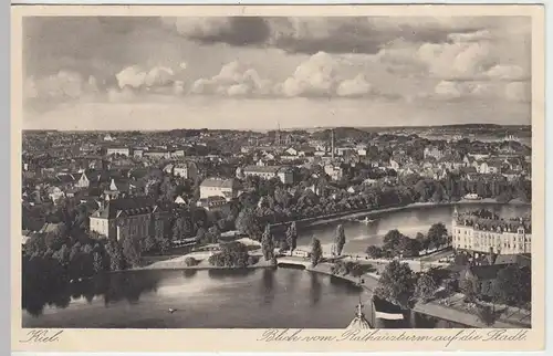 (42785) AK Kiel, Blick vom Rathausturm, vor 1945