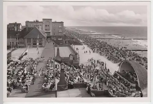 (4145) Foto AK Westerland auf Sylt, Promenade, 1950