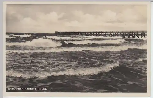 (33405) Foto AK Ostseebad Dahme, Seebrücke 1931