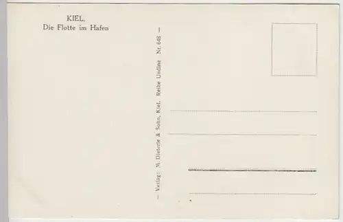 (30206) Foto AK Kiel, Flotte im Hafen