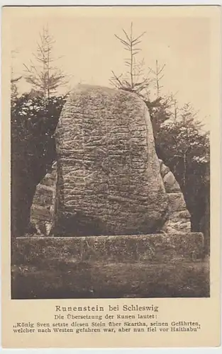 (28053) AK Schleswig, Runenstein 1920er