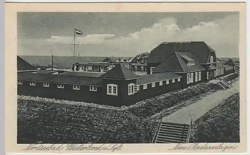 (23792) AK Westerland, Sylt, neue Badeanstalt, vor 1945