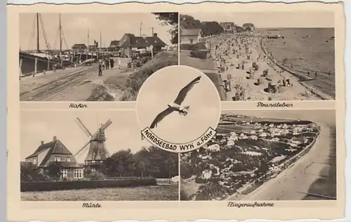 (18830) Foto AK Wyk auf Föhr, Mehrbildkarte 1938