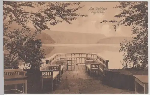 (17235) AK Sielbeck, Eutin, Ugleisee, Ukleisee, Angelbrücke, vor 1945