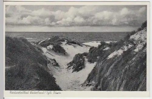(12098) AK Westerland, Sylt, Dünen, vor 1945