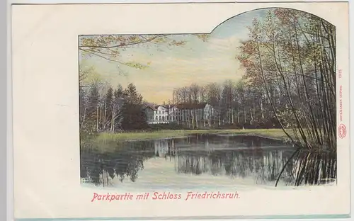 (114626) AK Schloss Friedrichsruh, Parkpartie, vor 1905