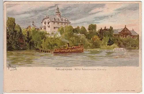 (114271) AK Kellersee, Hotel Holsteinische Schweiz vor 1905
