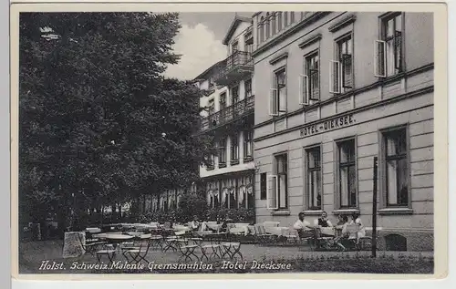 (112626) AK Gremsmühlen, Malente, Hotel Diecksee, vor 1945