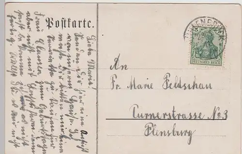 (110891) AK Gruss aus Bistoft, Großsolt, Handlung v. C. Clausen, vor 1905, gel.
