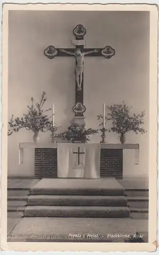 (109346) Foto AK Preetz, Holstein, Stadtkirche, Altar