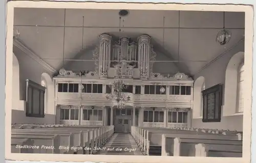 (109219) Foto AK Preetz, Stadtkirche, Inneres, Orgel, vor 1945