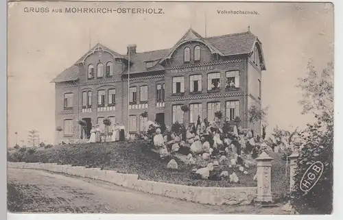 (108327) AK Gruß aus Mohrkirch Osterholz, Mohrkirchosterholz, Volkshochschule, v