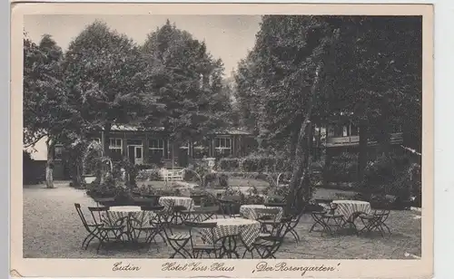 (108271) AK Eutin, Hotel Voss Haus, Rosengarten 1938