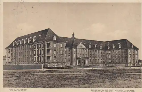 (107828) AK Neumünster, Friedrich Ebert Krankenhaus 1930