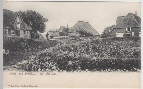 (107719) AK Gruss aus Norddorf auf Amrum, vor 1905