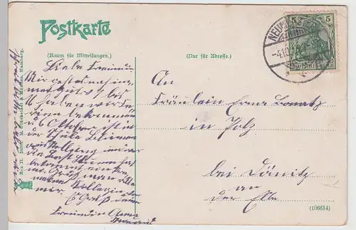 (107427) AK Neumünster, Kuhberg, 1913